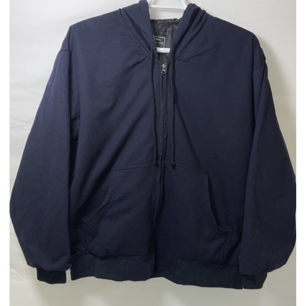 NWT Men's National Outfitters Full Zip Lined‎ Hoodie Jacket - Navy Blue - Medium